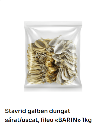 1 BAX Bere Jigulevskoe & 1KG Gustari Stavrid galben dungat sarat/uscat, fileu «BARIN» - Image 2