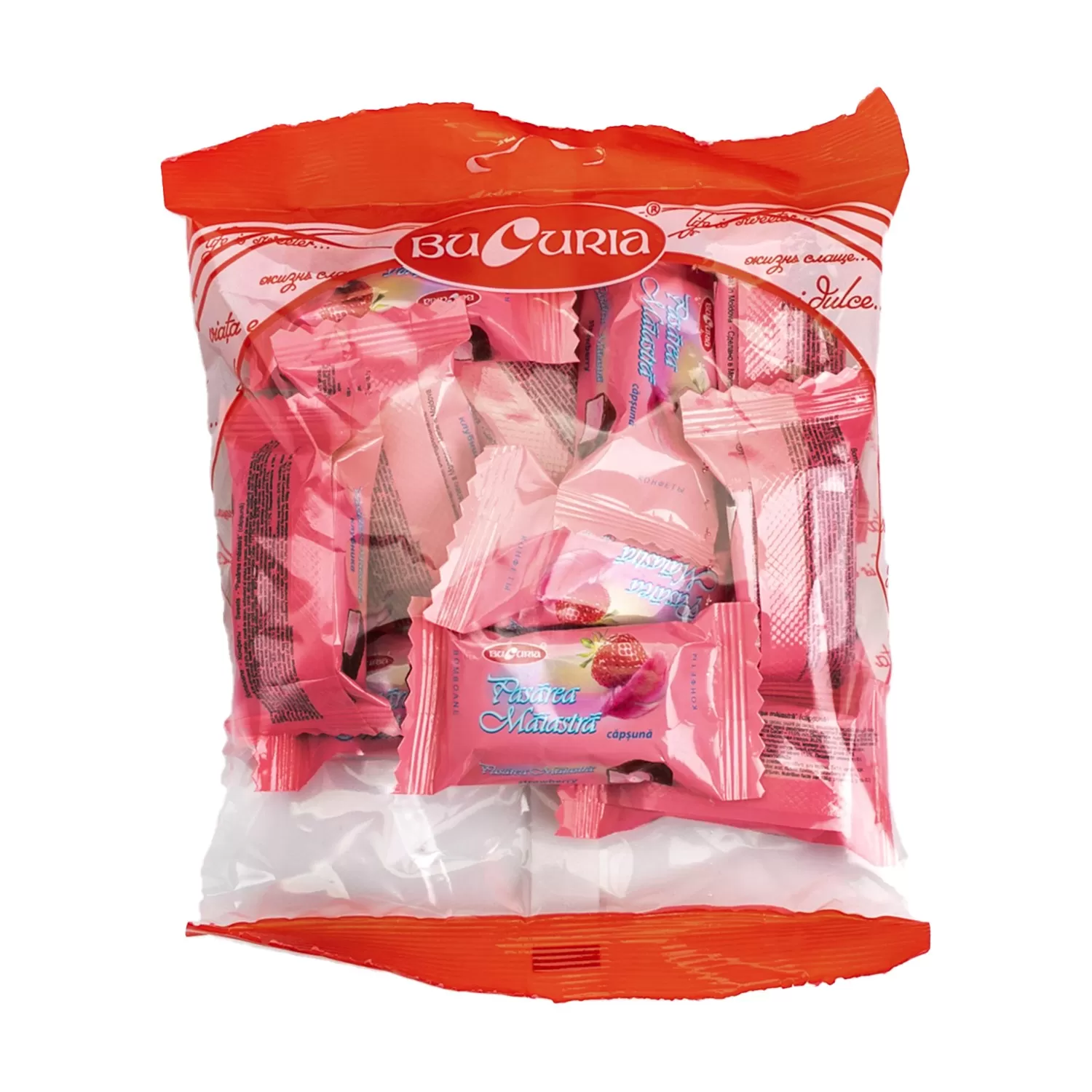 Bucuria candies Bird's Milk strawberry 150g - Image 2