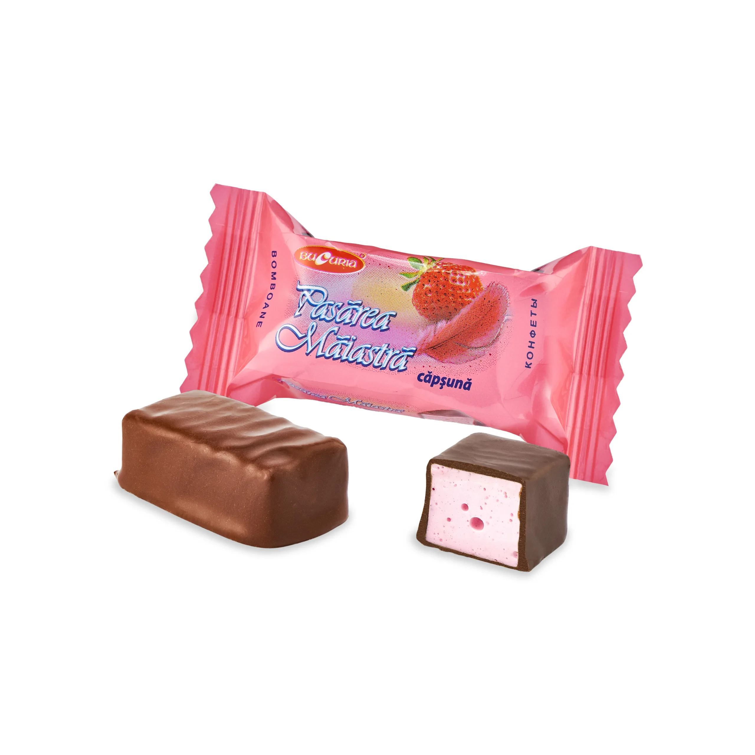 Bucuria candies Bird's Milk strawberry 150g